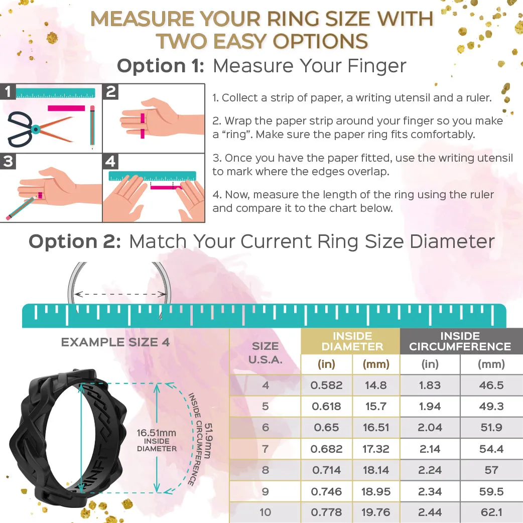 Space Collection- Silicone Wedding Rings for Women