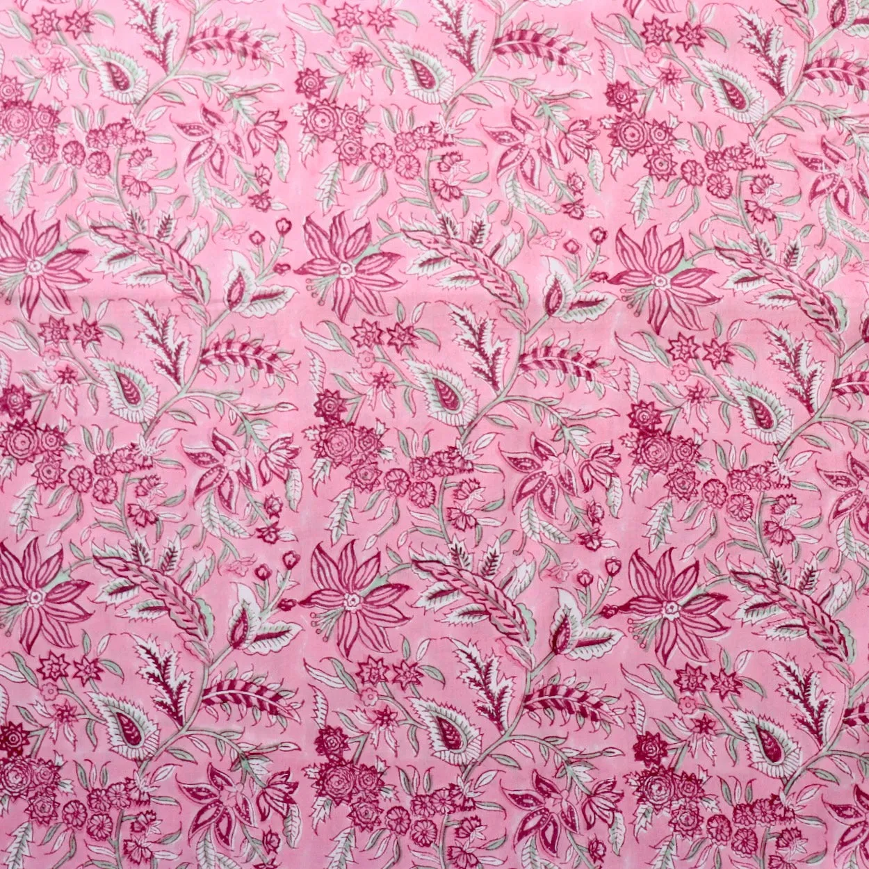 Summer Garden Block Print Cotton