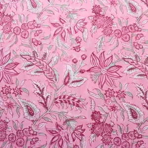 Summer Garden Block Print Cotton