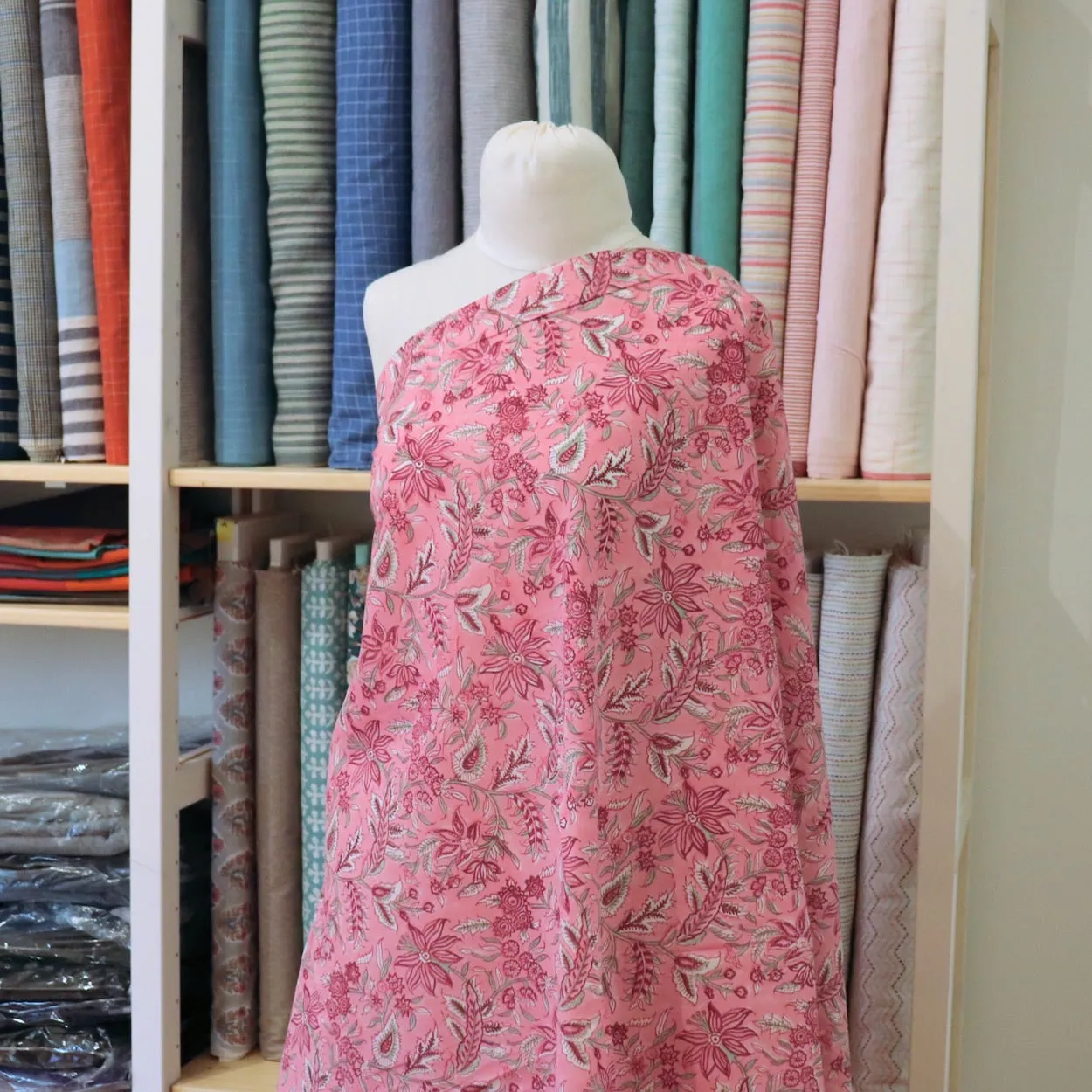 Summer Garden Block Print Cotton