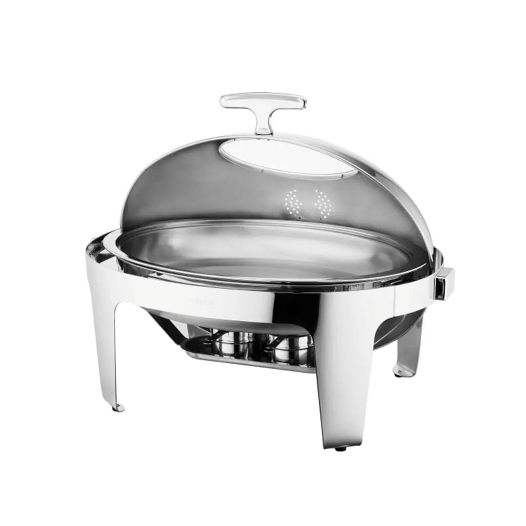 Sunnex Elite Stainless Steel Roll-Top Chafer Oval - 9 Liter