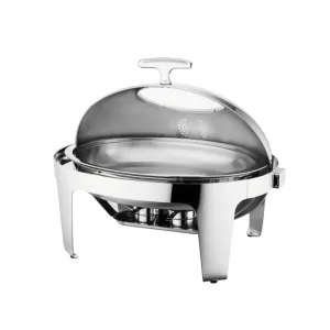 Sunnex Elite Stainless Steel Roll-Top Chafer Oval - 9 Liter