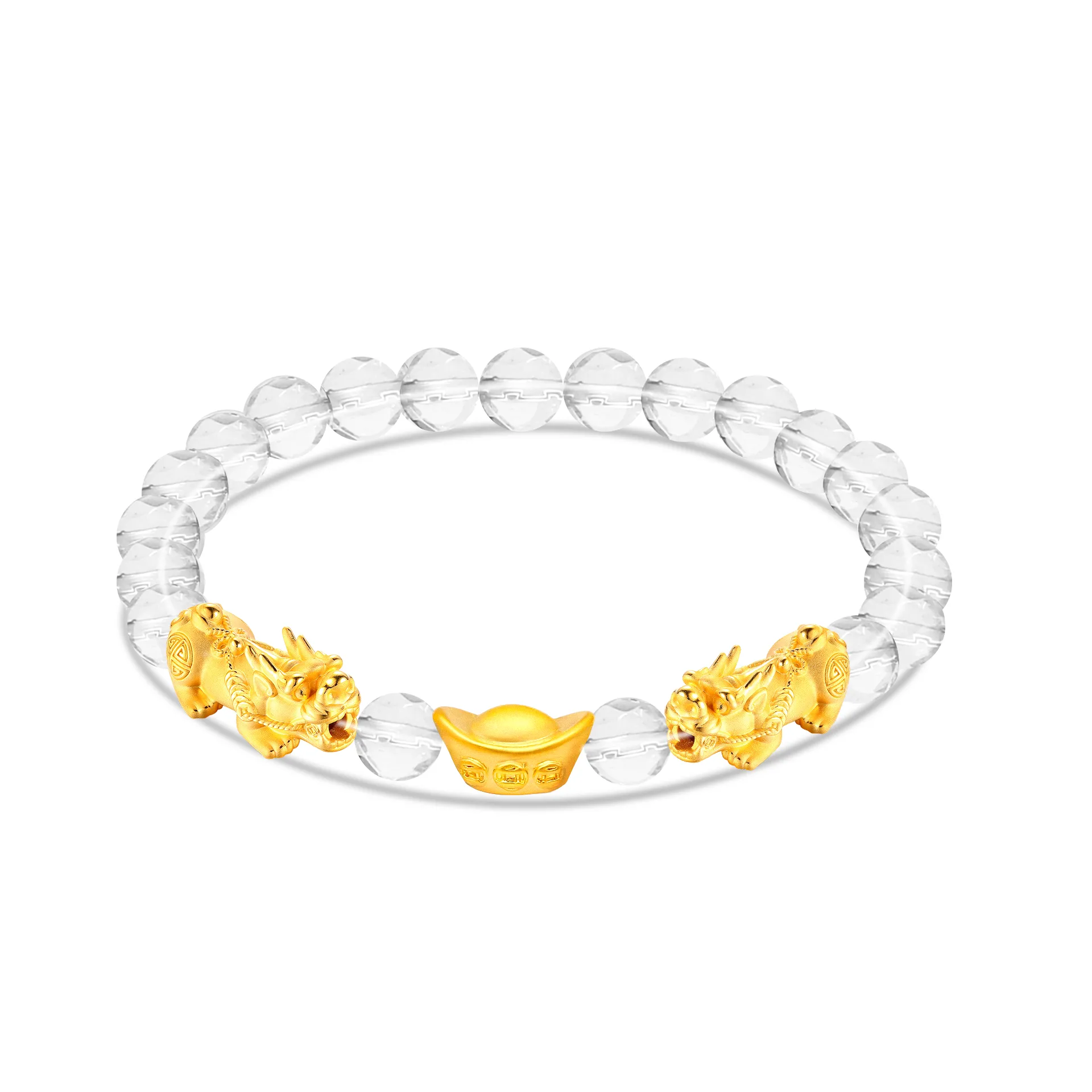 TAKA Jewellery 999 Pure Gold Pixiu with YuanBao Bracelet