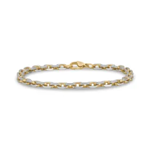 Two Tone Anchor Link Bracelet | 5MM
