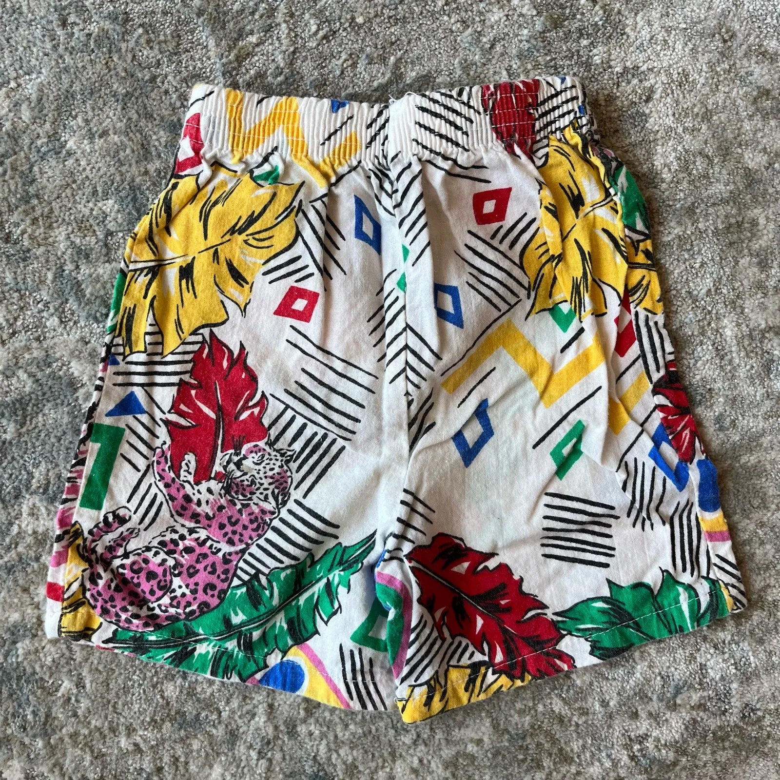 Vintage Colorful Printed Shorts 4T USA