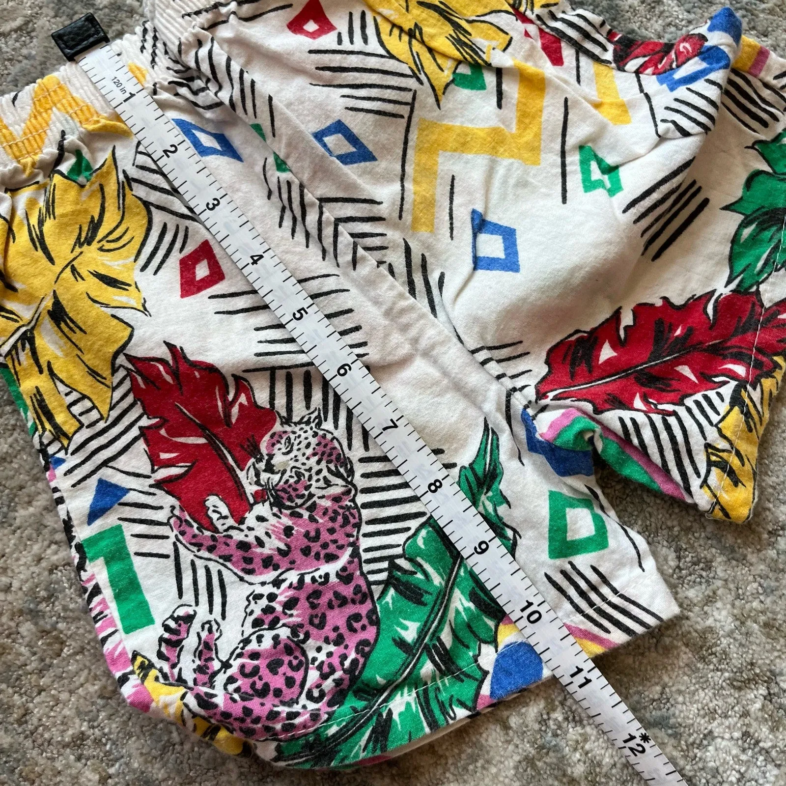 Vintage Colorful Printed Shorts 4T USA