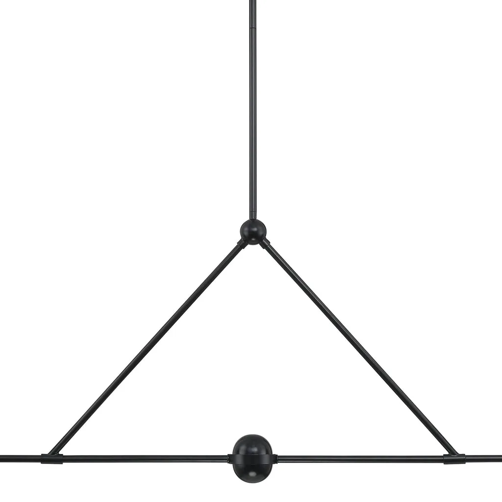 Xavier 4 Light Matte Black Chandelier