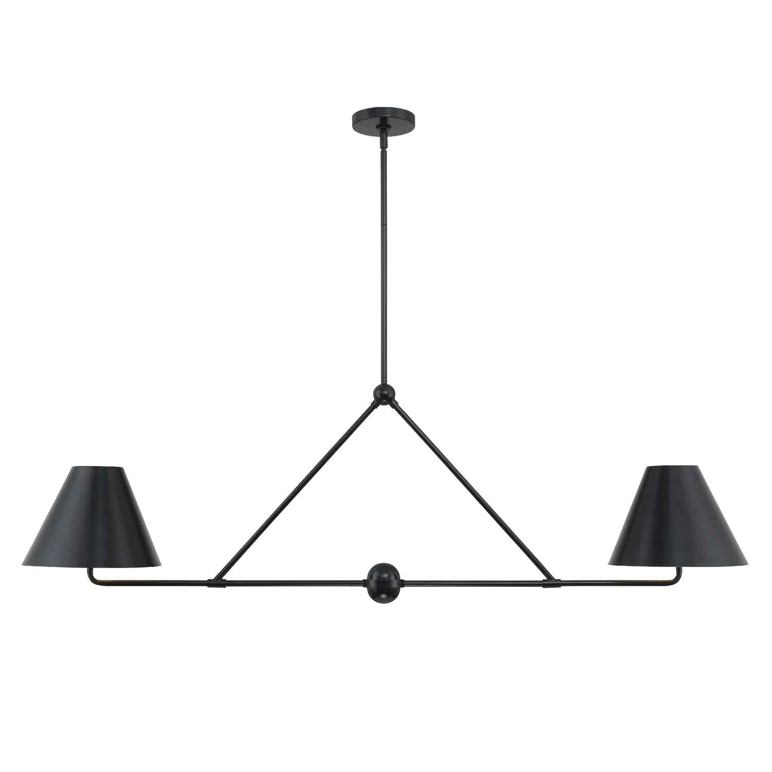 Xavier 4 Light Matte Black Chandelier